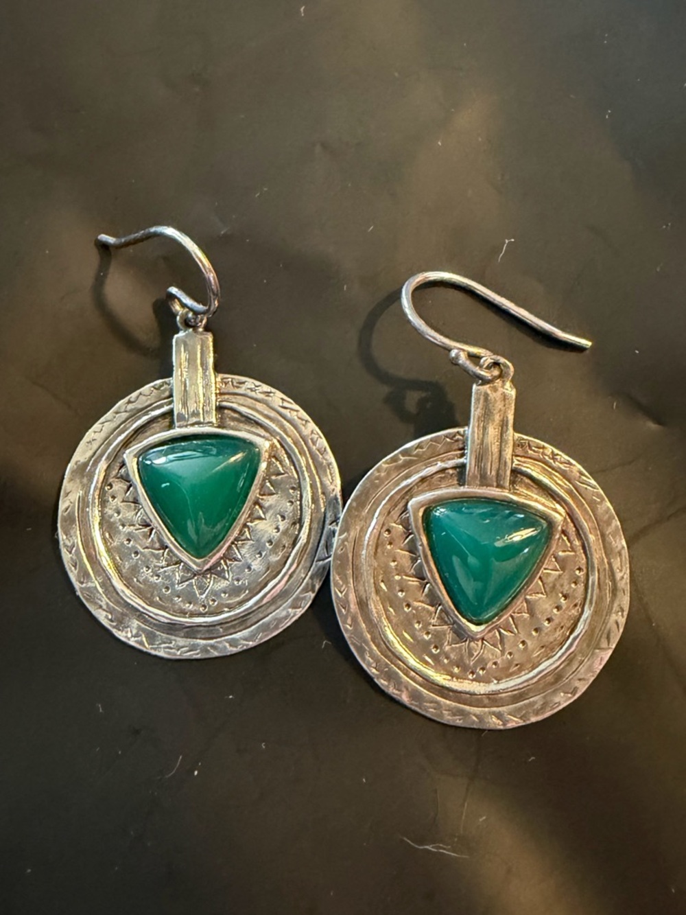Silpada Emerald Isle 925 Sterling Silver Earrings